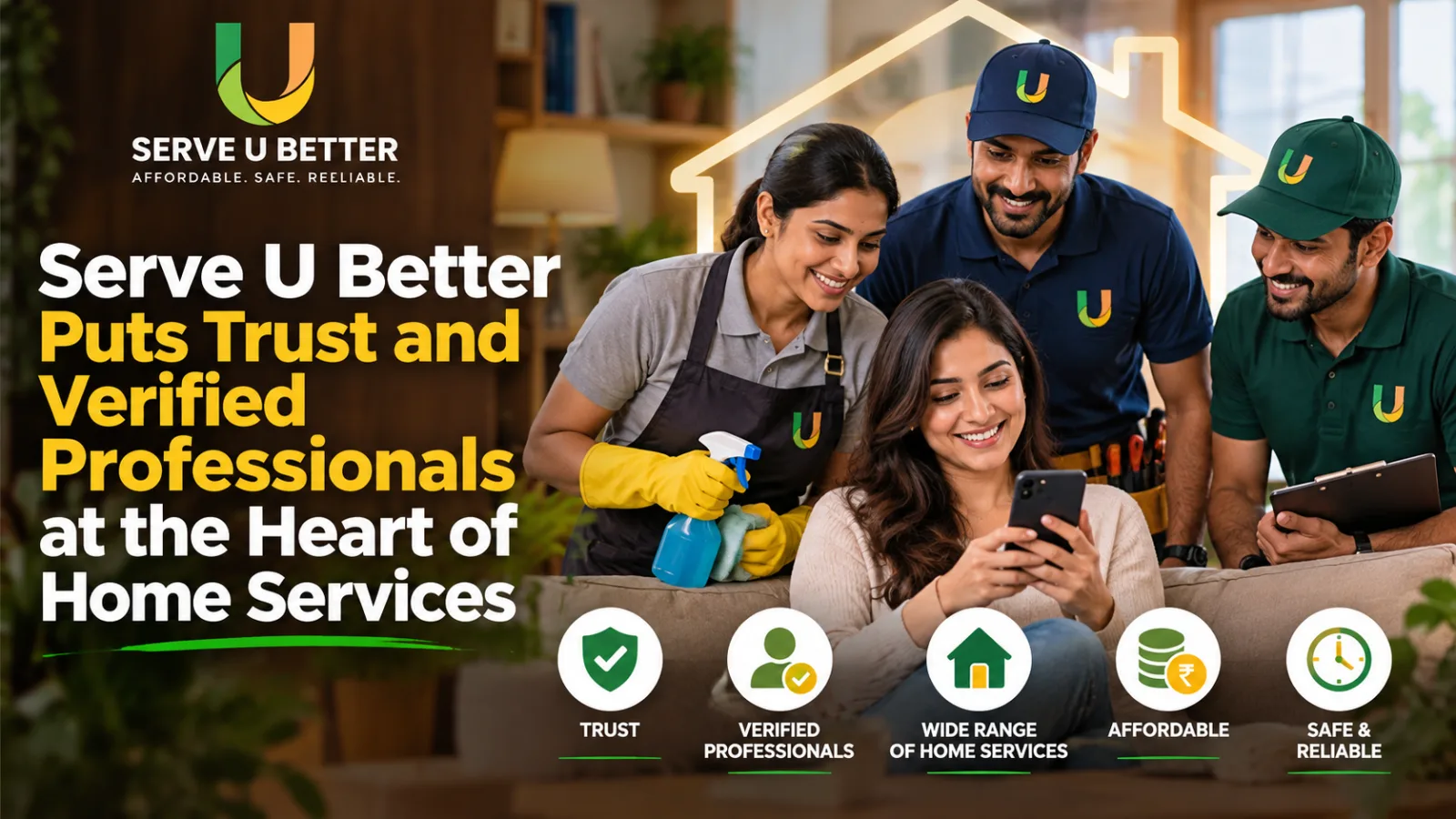 Serve U Better verified home services professionals in Bengaluru