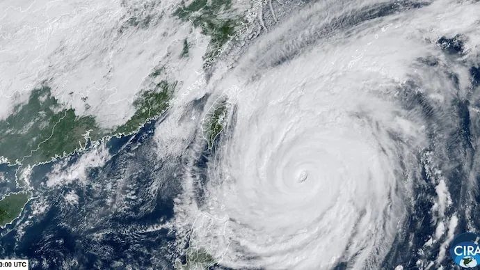 Typhoon Champi swirling over the Philippine Sea as Taiwan prepares for severe winds and heavy rainfall