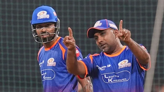 Mahela Jayawardene during his tenure as Mumbai Indians head coach ahead of the IPL 2027 season.
