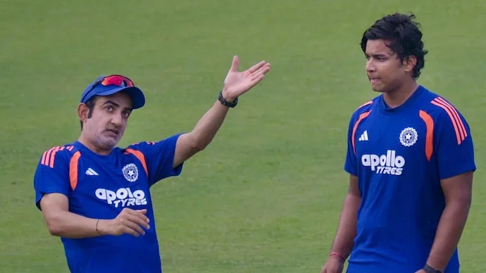 Gautam Gambhir and Vaibhav Sooryavanshi during India cricket discussions