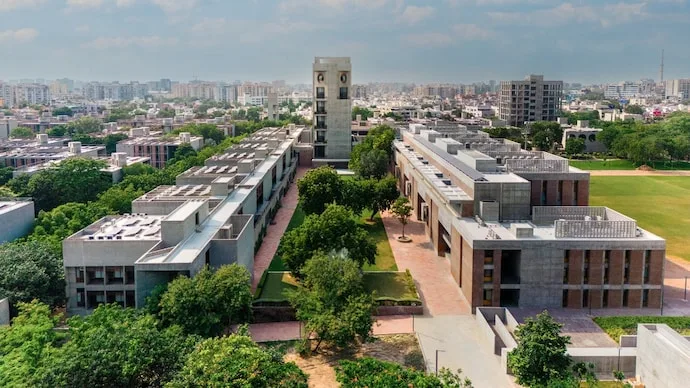 IIM Ahmedabad campus during the summer placement process for the PGP Class of 2028.